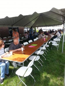 Picnic tables at Member Appreciation Day