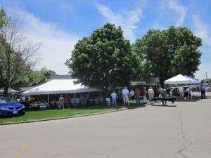 Picnic tents at Member Appreciation Day